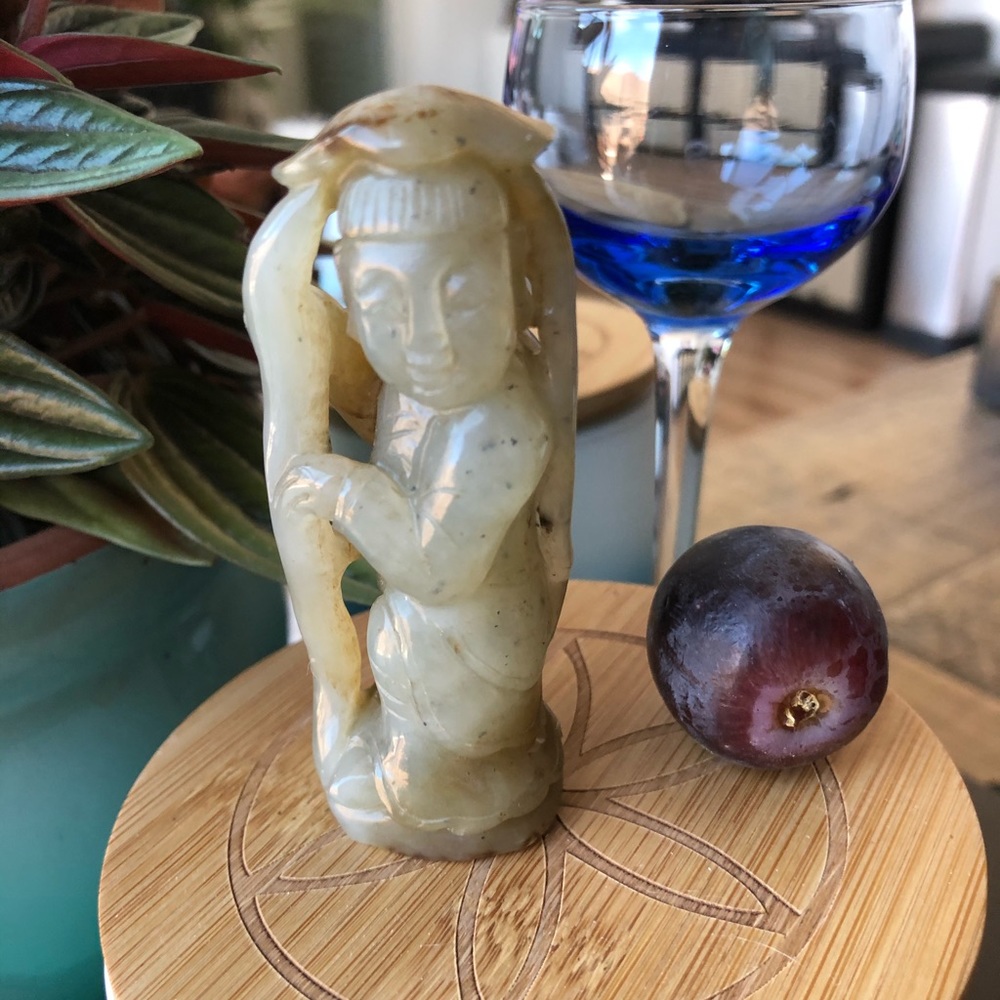 Old marble Chinese man